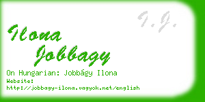 ilona jobbagy business card